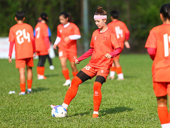 Mọi công việc chuẩn bị của ĐT U19 nữ Việt Nam cho giải vô địch U19 nữ Đông Nam Á 2025 đang diễn ra theo đúng kế hoạch - Ảnh: VFF