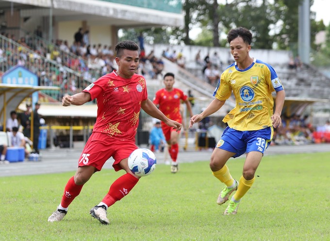 PVF CAND vừa có trận thắng Đồng Tháp ở vòng 20. Ảnh: CTV